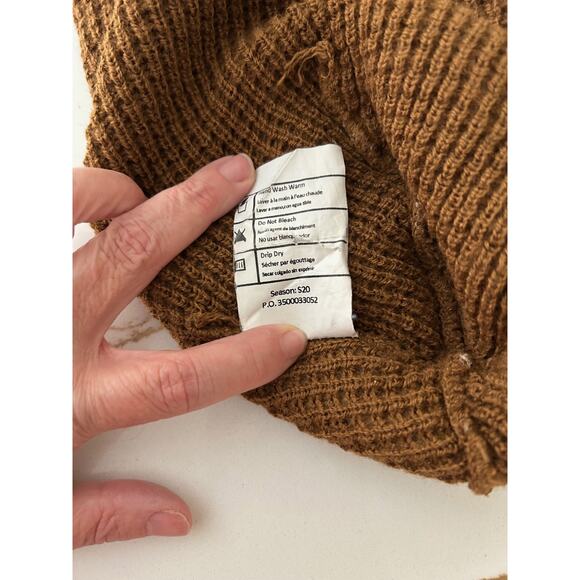 Carhartt Beanie Brown Hat Knit Cuffed Thermal OS - Picture 4 of 5